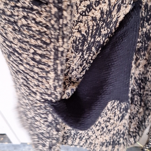 Karen Scott II Argyle Knit Sweater Coat Plus Sz2X Shoulder Pads Knee Length - Picture 11 of 11